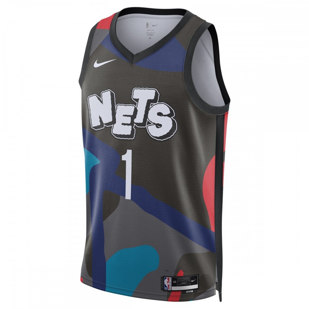 Mikal Bridges Brooklyn Nets Unisex 2023/24 Swingman Jersey - Black - City Edition-Pro Kit Vault | Brand New 26/27 Sports Jerseys
